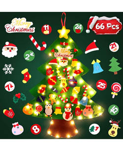 comprar Árbol Navidad de fieltro Decoración 98x80cm barato